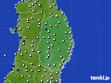 2015年11月14日の岩手県のアメダス(風向・風速)