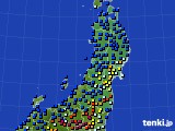 東北地方のアメダス実況(日照時間)(2015年11月15日)