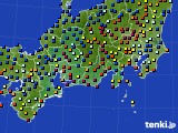 2015年11月15日の東海地方のアメダス(日照時間)