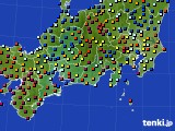 2015年11月16日の東海地方のアメダス(日照時間)