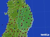 2015年11月16日の岩手県のアメダス(日照時間)