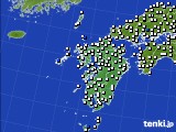 2015年11月16日の九州地方のアメダス(風向・風速)