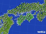 四国地方のアメダス実況(降水量)(2015年11月17日)