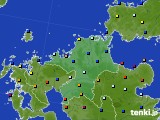 2015年11月19日の福岡県のアメダス(日照時間)