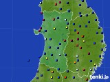 秋田県のアメダス実況(日照時間)(2015年11月19日)