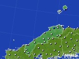 2015年11月19日の島根県のアメダス(風向・風速)
