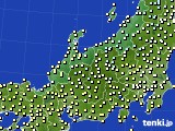 2015年11月20日の北陸地方のアメダス(気温)