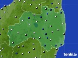福島県のアメダス実況(風向・風速)(2015年11月21日)