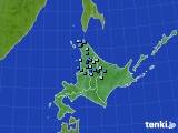 北海道地方のアメダス実況(積雪深)(2015年11月22日)