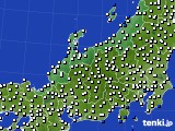 北陸地方のアメダス実況(風向・風速)(2015年11月22日)