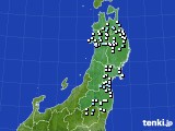 東北地方のアメダス実況(降水量)(2015年11月23日)