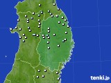 岩手県のアメダス実況(降水量)(2015年11月23日)