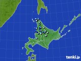 北海道地方のアメダス実況(積雪深)(2015年11月23日)