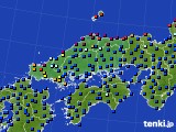 中国地方のアメダス実況(日照時間)(2015年11月23日)