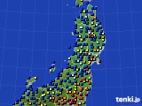 東北地方のアメダス実況(日照時間)(2015年11月24日)