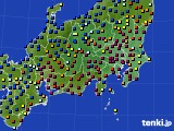 2015年11月24日の関東・甲信地方のアメダス(日照時間)