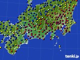 2015年11月24日の東海地方のアメダス(日照時間)