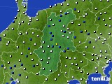 2015年11月24日の長野県のアメダス(風向・風速)