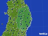 2015年11月24日の岩手県のアメダス(風向・風速)