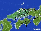 中国地方のアメダス実況(降水量)(2015年11月25日)
