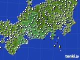 東海地方のアメダス実況(風向・風速)(2015年11月25日)