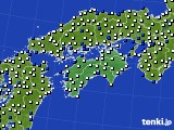 2015年11月26日の四国地方のアメダス(風向・風速)
