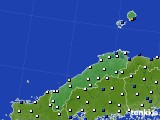 2015年11月26日の島根県のアメダス(風向・風速)