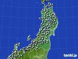 東北地方のアメダス実況(降水量)(2015年11月27日)