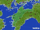 愛媛県のアメダス実況(日照時間)(2015年11月27日)