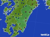 宮崎県のアメダス実況(日照時間)(2015年11月27日)