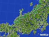 2015年11月27日の北陸地方のアメダス(風向・風速)