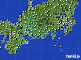 東海地方のアメダス実況(風向・風速)(2015年11月27日)