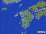 九州地方のアメダス実況(風向・風速)(2015年11月27日)