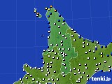 道北のアメダス実況(風向・風速)(2015年11月27日)