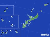沖縄県のアメダス実況(風向・風速)(2015年11月27日)