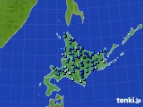 北海道地方のアメダス実況(積雪深)(2015年11月28日)