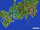 2015年11月28日の東海地方のアメダス(日照時間)