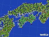 四国地方のアメダス実況(日照時間)(2015年11月28日)