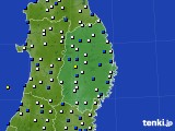 2015年11月28日の岩手県のアメダス(風向・風速)