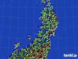 2015年11月29日の東北地方のアメダス(日照時間)