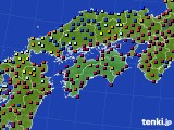 2015年11月30日の四国地方のアメダス(日照時間)