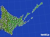 道東のアメダス実況(風向・風速)(2015年11月30日)
