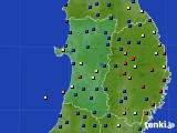 2015年12月01日の秋田県のアメダス(日照時間)