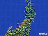 東北地方のアメダス実況(日照時間)(2015年12月02日)
