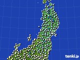東北地方のアメダス実況(気温)(2015年12月02日)