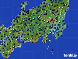 2015年12月03日の関東・甲信地方のアメダス(日照時間)