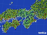 2015年12月03日の近畿地方のアメダス(日照時間)