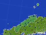 2015年12月03日の島根県のアメダス(日照時間)