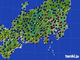 2015年12月04日の関東・甲信地方のアメダス(日照時間)