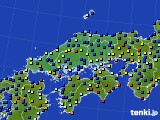 2015年12月04日の中国地方のアメダス(日照時間)